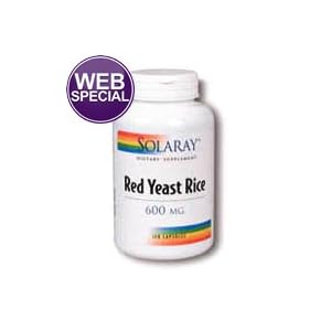 Solaray - Red Yeast Rice 600 mg Capsules