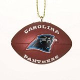 Carolina Panthers 1.75" Resin Football Christmas Ornament - NFL Football