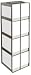 Alkali Scientific CFLB-4 Stainless Steel Vertical Chest Freezer Rack for 15ml and 50ml Tube Boxes, 12-3/16
