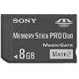 Sony 8 GB Memory Stick PRO Duo Flash Memory Card MSMT8G