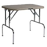 Essential Pet 500PLW 24W x 36L Plastic Top Grooming Table with Arm and Matting