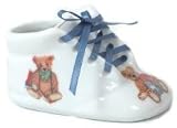 Personalized Porcelain Baby Shoe Keepsake - Bright Bears Design