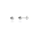 Eve's Addiction Classic 6mm Mens Silver Bead Earrings
