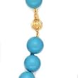14k Gold Clasp & Dyed Mother of Pearl Necklace- 18"