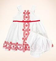Autograph Pure Cotton Embroidered Dress & Knicker Set