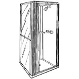 Swanstone GLASS SHOWER CABINET DOOR GD-3900
