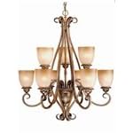 Pisces 5L Chandelier Lava Stone w  Amber Pearl from Lava Lamps