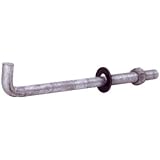 Grip Rite Prime Guard 126GAB50 Grip Rite Hot Dipped Galvanized Anchor Bolt with Nut and Round SAE Washer 1/2-inch by 6-inch 50 per box