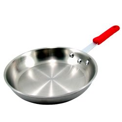5-Ply Stainless Steel Commercial Frying Pan: 10 by KegWorks