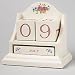 Pfaltzgraff Tea Rose Perpetual Calendar, Wooden