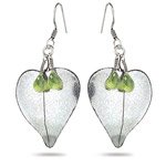 3.00 Cts Peridot Earrings in Sterling Silver