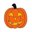 Pumpkin Temporary Tattoo 2x2
