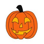 Pumpkin Temporary Tattoo 2x2