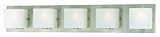IMAGE OF Eurofase 19427-027 Talo 5-Light Bathbar, Satin Nickel/White