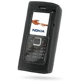 PDair Leather Case for Nokia E90 Communicator - Book Type (Black)