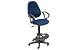 Ergo Fabric Stool - 180 Degree Footrest - Blue