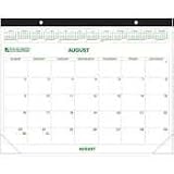 Calendar Desk/Wall, 16 Month, 22 x 17, Black AAGSK241600