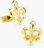 215u U%2Bf90L. SL160  Vermeil Fleur di Lis Cufflinks   Business/Finance Themed Formal Wear   Cufflinks