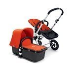 Bugaboo Cameleon Stroller - Dark Grey Base - Orange Canvas