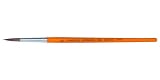 Charles Leonard Sabeline Water Color Brushes with Wood Handle, # 10, 0.93 Inch, Pointed Bristles, 1 Dozen (73710)