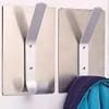 Magnetic Coat and Hat Double Hook, Nickel-Plated