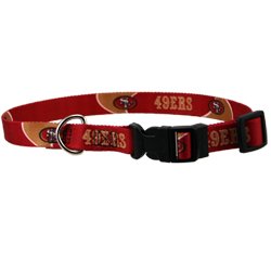 San Francisco 49ers Adjustable Pet Dog Collar (Medium)
