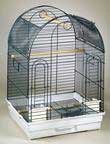 Bird cage, medium, blue with granite base - 14x18x21