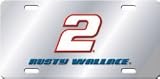 Rusty Wallace Miller Lite Metal License Plate