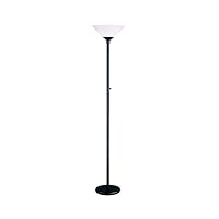 Adesso Aries Torchiere, Black