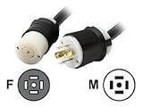 APC - Power extender - NEMA L21-20 (M) - NEMA L21-20 (F) - 12 ft