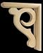 Scroll Sconce bracket, Unfinished [CAPITOL CITY LUMBER]