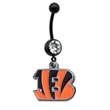 Cincinnati Bengals PREMIUM Black Anonized NFL Sexy Belly Navel Ring