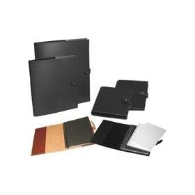 Florence Artisan Bonded Brown Leather Album, Multi-ring 6 x 4 Landscape, with 10 Super Clear Archival Page Protectors & 2 Sample Packets of Paper,
