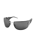 Roberto Cavalli - Roberto Cavalli Aglaia - Swarovski Crystal Logo Sunglasses black/dark grey