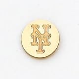 14K New York Mets Ny Disc Post Earrings