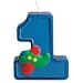 Fun at One Boy 1st Birthday Molded Candle