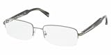 Prada PR58NV 5AV1O1 Eyeglasses Shiny Gun Metal Demo