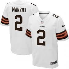 Johnny Manziel #2 Cleveland Browns White Jersey Men's Size Large (44)