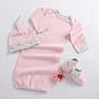 "Welcome Home Baby!" 3-piece Layette Set in Keepsake Gift Box (Pink)