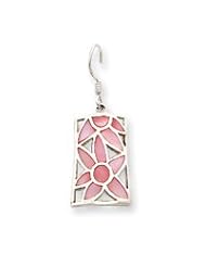 Sterling Silver Pink Shell Earrings QE2700"