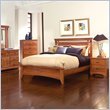 Standard Park Place Cherry Queen Wood Panel Bed 5 Piece Bedroom Set