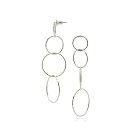 Click here to buy Silver 4 Circle Drops Earrings by Jill Italiano.