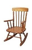 - Child Spindle Rocking Chair-Honey