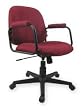 Dakota Designs 2UMU5 Midback Chair, Fabric, Burgndy