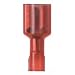 Panduit DNF18-250FIB-C Female Disconnect, Nylon Fully Insulated, Funnel Entry, 22 - 18 AWG Wire Range, Red, 0.250 x 0.032" Tab Size, 0.136" Max Insulation, 0.35" Width, 0.22" Height, 0.84" Length (Pack of 100)