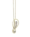 Pilgrim Nouveau White and 16ct Gold Plated Pendant