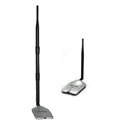 Alfa 1000mW 1W 802.11b/g USB Wireless WiFi Network Adapter With Original Alfa Screw-On Swivel 9dBi Rubber Antenna
