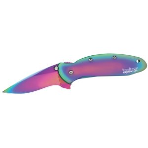 Kershaw 1620VIB Scallion, Rainbow Stainless Steel Handle, Plain
