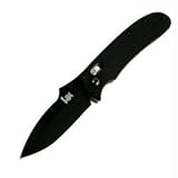Snody Axis Folder, G-10 Handle, Black Blade, Plain