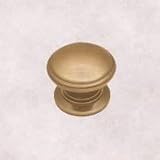 1 1/4 Dia Antique Brass Knob